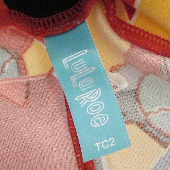 LulaRoe Geometric Cat Print Leggings TC2 - Picture 6 of 15